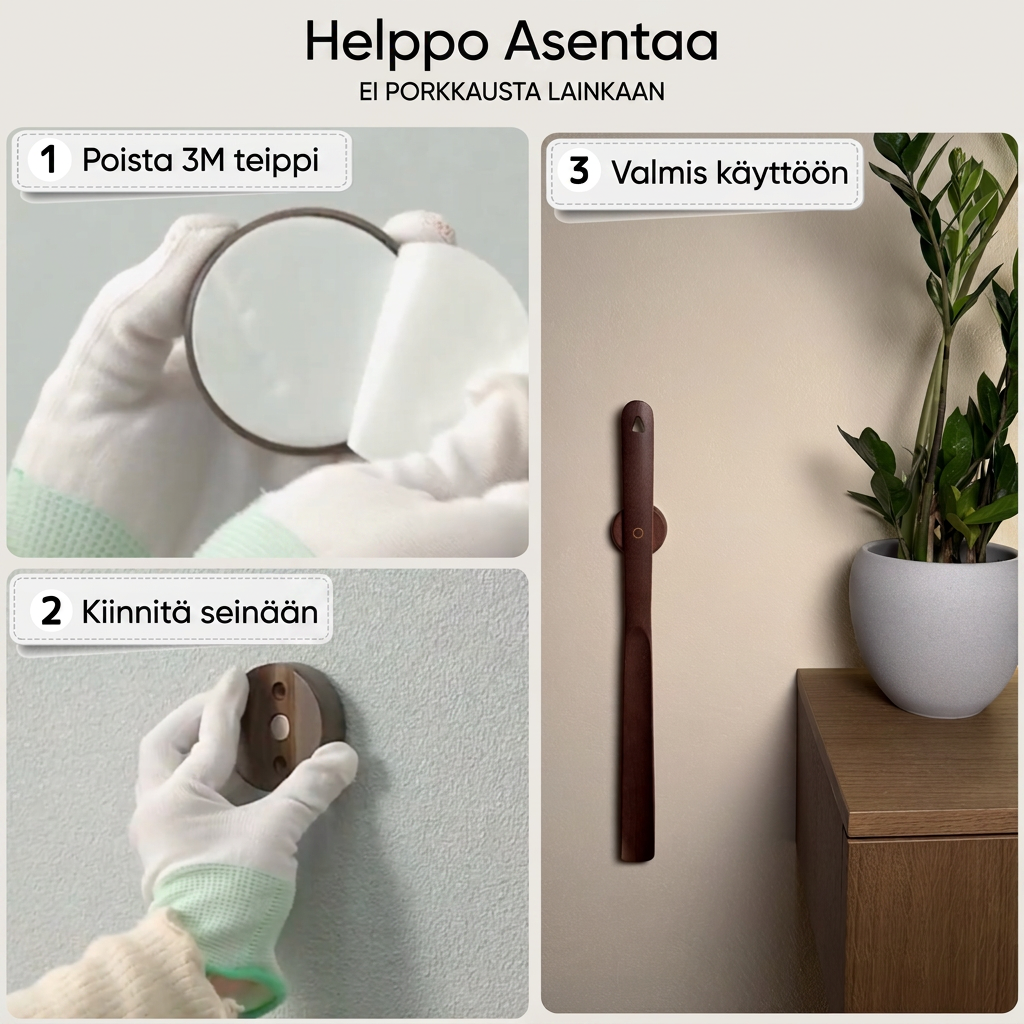 Kenkälusikka magneetilla